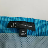 INC Patterns Quick Dry Swim Trunks Briefs Swimming Shorts Suit Mens XXL Blue NWT