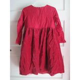 Gymboree 100% Silk Velvet Ribbon Tulle Flounce Party Holiday Dress Girls 6 2002
