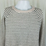 Banana Republic Knit Wool Blend Birdseye Crewneck Sweater Pullover Mens XL Tan