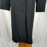 Harve Bernard Petites Alpaca Mohair Wool Long Maxi Peacoat Dress Coat Womens 8P