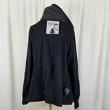 Guess Funnel Cowl Neck Shawl Collar Zip Up Sweatshirt Sweater Jacket Womens M