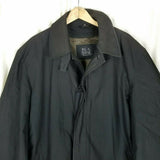 Jos. A Banks Insulated Trench Coat Mens 46R Vintage Plaid Wool Flannel Lined