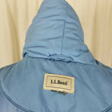 LL Bean Shawl Collar Lightweight Quilted Puffer Jacket Womens L Snap Up Parka