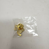 3 Leaf Clover Metal Hat Pin Lapel Travel Vintage Gold Green Enamel Jewelry Three