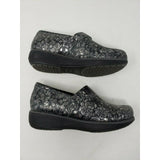 SoftWalk Grey's Anatomy Meredith Black Metallic Leather Clogs Shoes Women's 6 W