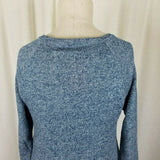 Threads 4 Thought Jersey Knit Sweatshirt Top Mottled Heathered Blue Womens XS