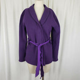 The North Face Wrap Belted Shawl Collar Jersey Knit Sweatshirt Jacket Womens M