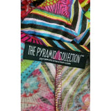 The Pyramid Collection Faux Wrap Psychedelic Jersey Knit Maxi Dress Womens XL