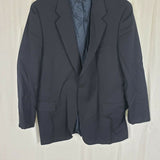 Calvin Klein Saks Pinstripe Worsted Wool Sportcoat Jacket Blazer Mens 46R Italy