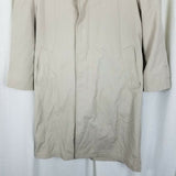 Oleg Cassini Insulated Placket Front Trench Coat Mens 34 XShort Removable Liner