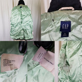 Gap Virgin Wool Double Breasted Navy Peacoat Jacket Short Coat Womens M Black