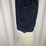 Karl Kani KK2 Jewels Denim Blue Jean Trucker Jacket Womens M Hip Hop Streetwear