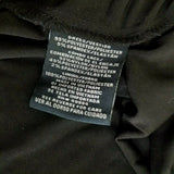 Black Side Ruched Stretch Faux Wrap Maxi Dress Lace Accents Womens 2X Plus Size