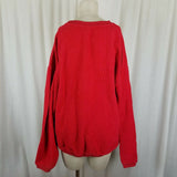 Vintage Walt Disney World Embroidered Mickey Mouse Head Ribbed Sweatshirt Mens L