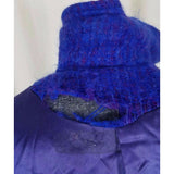 Vintage Dunderry Scotland Lager's Blue Mohair Wool Peacoat Coat Womens L CUTTER