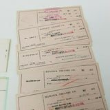 Hancock Theatres Boston 1951 Cancelled Bank Checks Deposit Slip Lot Strand Paper