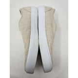Old Navy Linen Lo Tops Lace Up Shoes Sneakers Mens 8 Natural Beige Canvas Tan