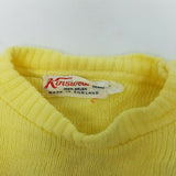 Vintage Kinswear Hand Framed Gardening Knit Pullover Sweater Baby Boys 12M 50s