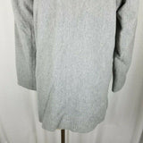 LL Bean Wool Cashmere Double Breasted Peacoat Jacket Short Coat Womens 8 Gray