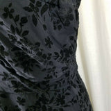 Lauren Ralph Lauren Velvet Fit & Flare Faux Wrap Little Black Dress Womens 8