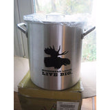 Moosehead Lager Live Big Pot 12 Quart Aluminum Lobster Steamer Canada Beer Metal