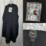 Funhouse NYC Gothic Steampunk Scroll Military Swing Coat Womens L Rocker Pirate