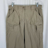 LL Bean Nylon Cargo Lightweight Hiking Trousers Pants Womens M Outdoor Adventure