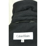 Calvin Klein Double Breasted Black Wool Peacoat Jacket Coat Mens XL Quilted