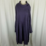 Pure Jill Jersey Knit Cowl Neck Sack Shirt Dress Womens M Womens XL Turtleneck