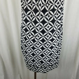 White House Black Market Tunic Tank Slip Mini Dress Womens 0 Geometric Retro