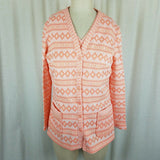 Marty Gutmacher Twinset Tank Top Blazer Sweater Jacket 70s Polyester Womens S M