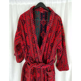 Vintage Southwestern Heavyweight Terrycloth Bath Robe Tie Sash Belted Mens S M