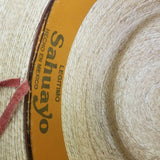 Vintage Sahuayo Legitimo Toasted Straw Hat Safari Mens 7 3/8 59 Mexico Strap