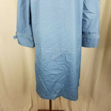 Misty Harbor Yachtsman Cloth Blue Canvas Rain Trench Coat Womens 14 Sailing VTG