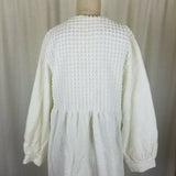Talbots Intimates White Chenille Terrycloth Step In Midi Robe Womens M Australia