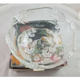 Mikasa Walther Glass West Germany Crystal 9" Serving Bowl Maria Spring Medley