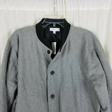 Calibrate Wool Quilted Bomber Jacket Mens XL Gray Tornado Heather Cargo Pockets