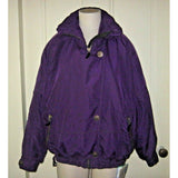 Vintage Obermeyer Kelly Winter Ski Snow Parka Jacket Asymmetrical Snap Womens 8