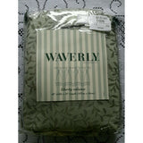 NOS Waverly Home Fashions Richmond Sage Liberty Valance 42" x 18" Pleated Tabs