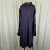 Pure Jill Jersey Knit Cowl Neck Sack Shirt Dress Womens M Womens XL Turtleneck