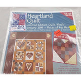 JoAnn Heartland Quilt Block of the Month January 1999 Pieces Of My Heart Sealed