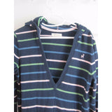 Old Navy Hooded Striped Cinch Tunic Shirt Polo Dress Girls 10 100% Cotton Tshirt