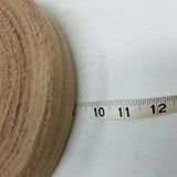 Rug Braiding Brick Red Roving Soft Wool Strips Fabric Ribbon Binding 1 Roll Tan