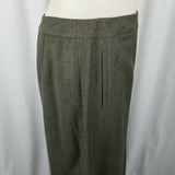 Talbots Stretch 100% Wool Faux Wrap Front Slit Maxi Skirt Vintage Womens 12 USA
