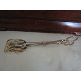 Holmes & Edwards Stainless Steel Floral Flatware Set in Chest Japan Tongs