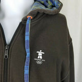 Olympics 2010 Whistler Vancouver Jersey Knit Zip Up Jacket Hoodie Mens M Rare