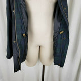 Vintage 80s Sun Mountain Tartan Scotch Plaid Rain Windbreaker Jacket Womens L