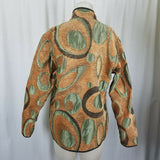 Irresistible Reversibles Abstract Soft Tapestry Jacket Blazer Womens S Textured