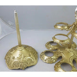 Wallace Grande Baroque Champagne Carousel Silverplated Tealights Flutes W612120