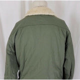 Mountain Hardwear Embroidered Floral Canvas Shearling Fleece Collar Womens sz M